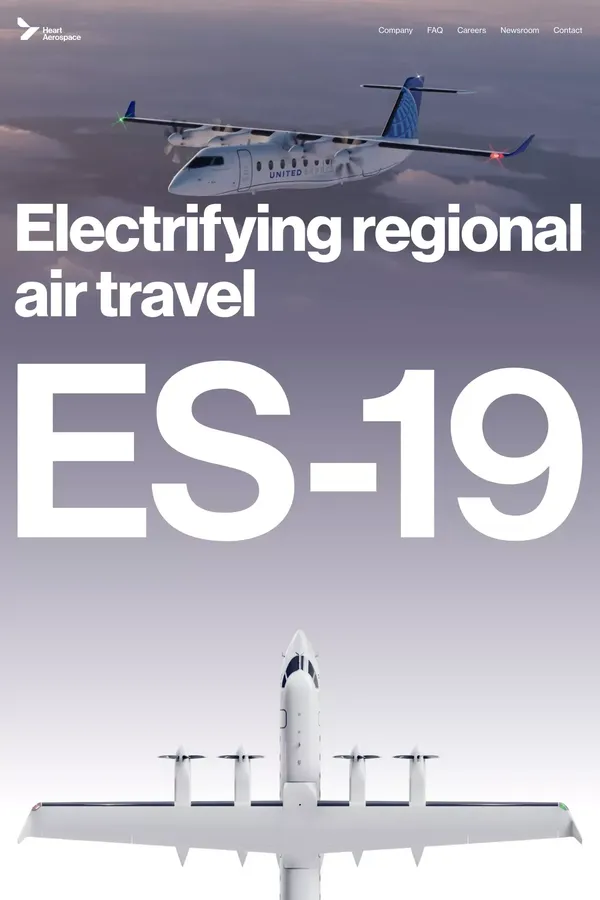 Heart Aerospace | Electrifying regional air travel - Landing design inspiration