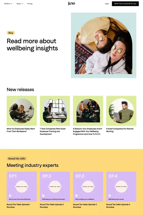 Juno Blog: Read about employee wellbeing and benefits