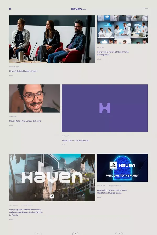 Blog | Haven Studios - Blog design inspiration