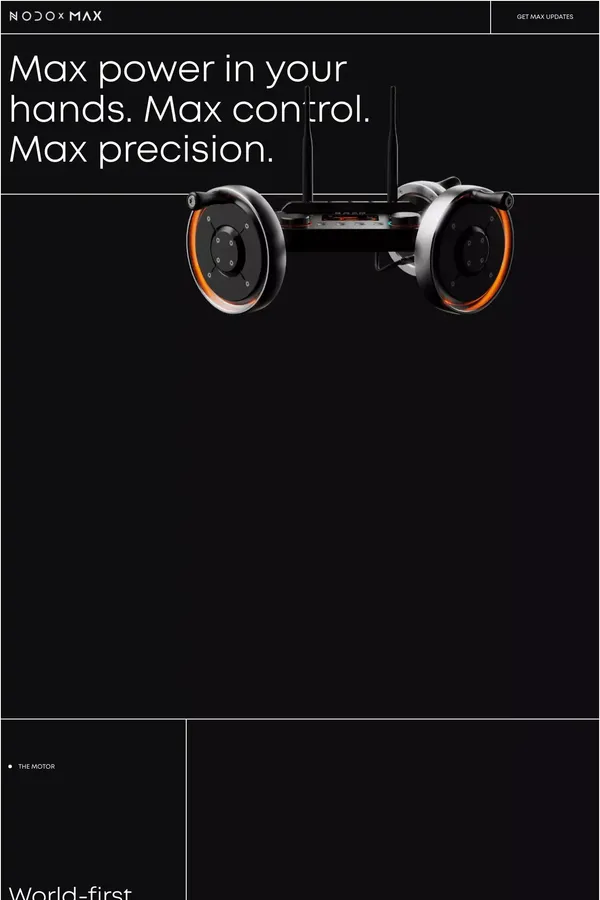 NODO x MAX | Inertia Wheels - website design inspiration