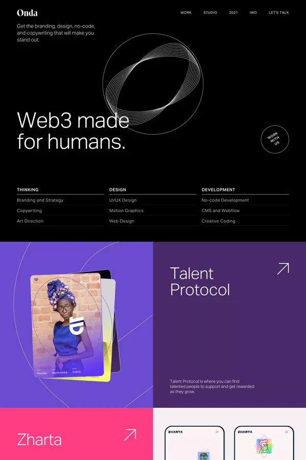 Onda Studio • Digital design that breaks the boredom - Portfolio design inspiration