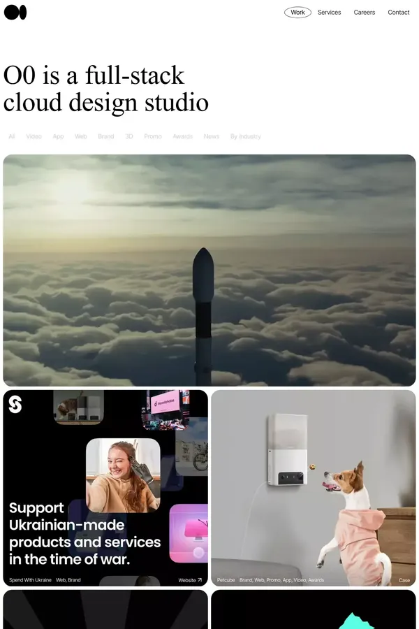 Ozero — full-stack cloud design studio - Portfolio design inspiration