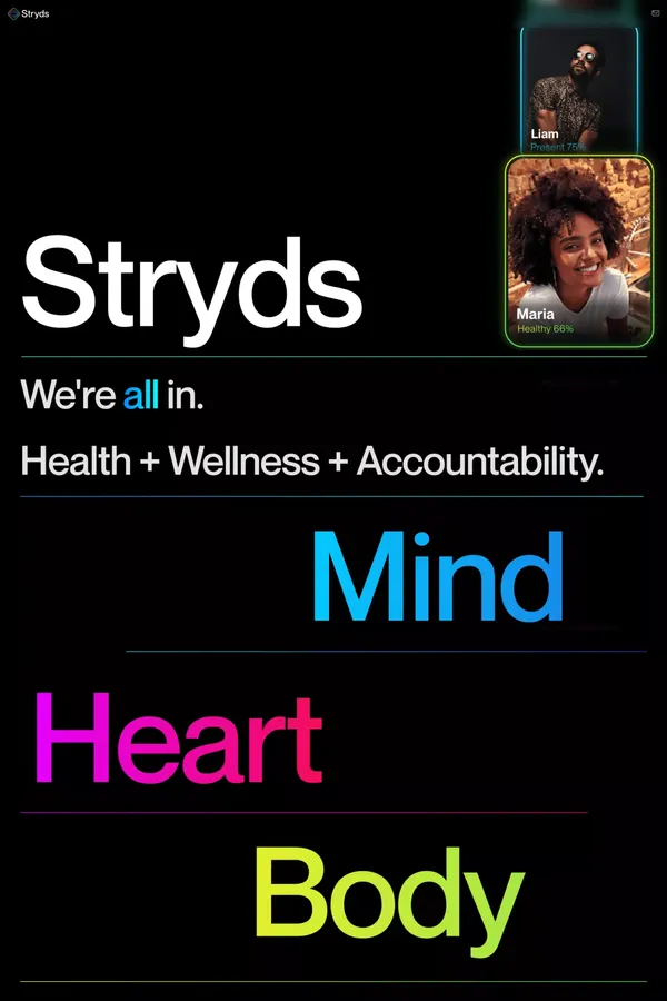 Stryds — Let's Be Real - Landing design inspiration