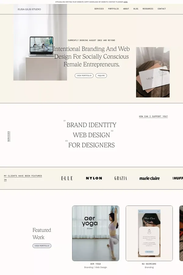 Home | Melbourne Based Graphic and Web Designer | Elisa Gilis Studio