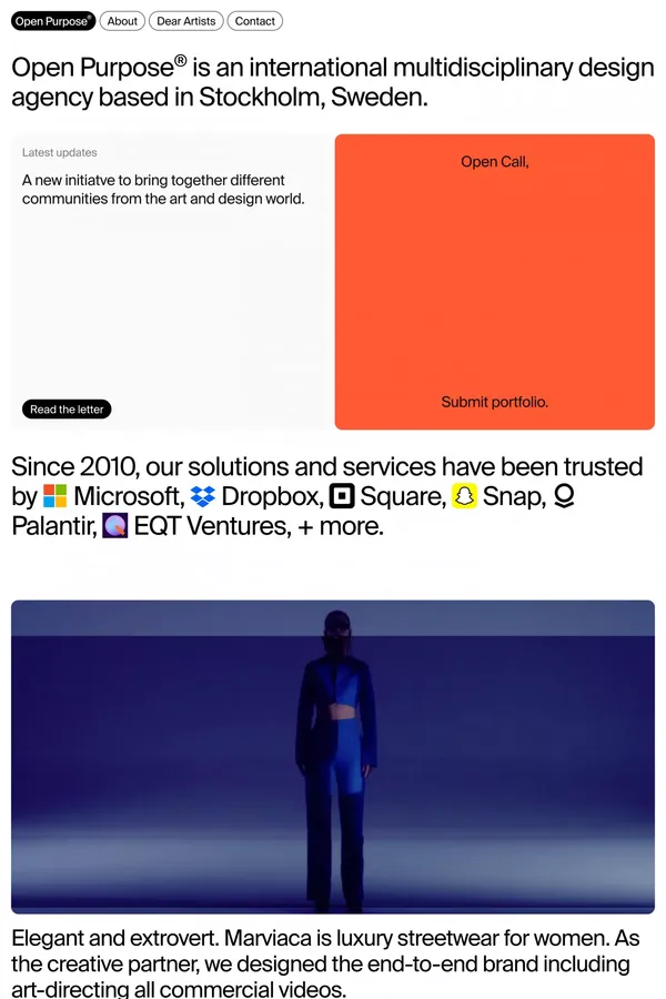 Order from Chaos - Portfolio design inspiration