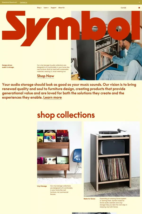 Symbol Audio - Ecommerce design inspiration