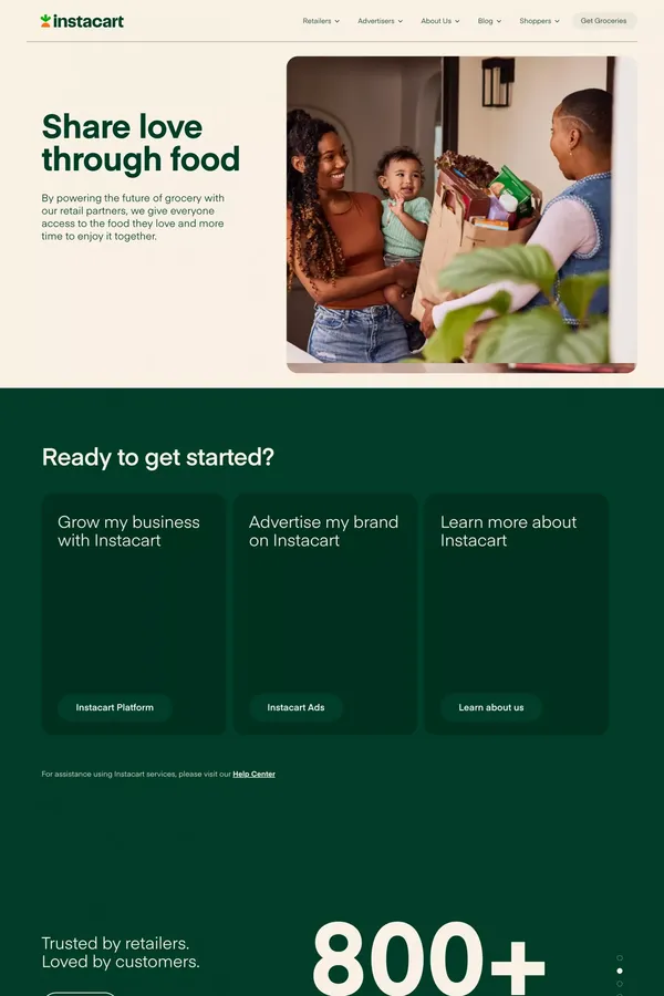 Instacart Company | Home - Other design inspiration