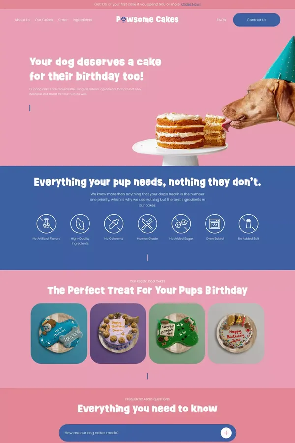 Pawsome Cakes - Dog Birthday Cakes in South Florida