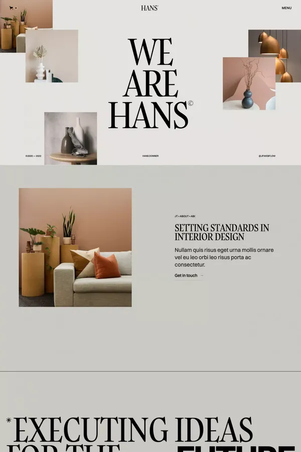 Hans - Webflow Ecommerce Website Template - Template design inspiration