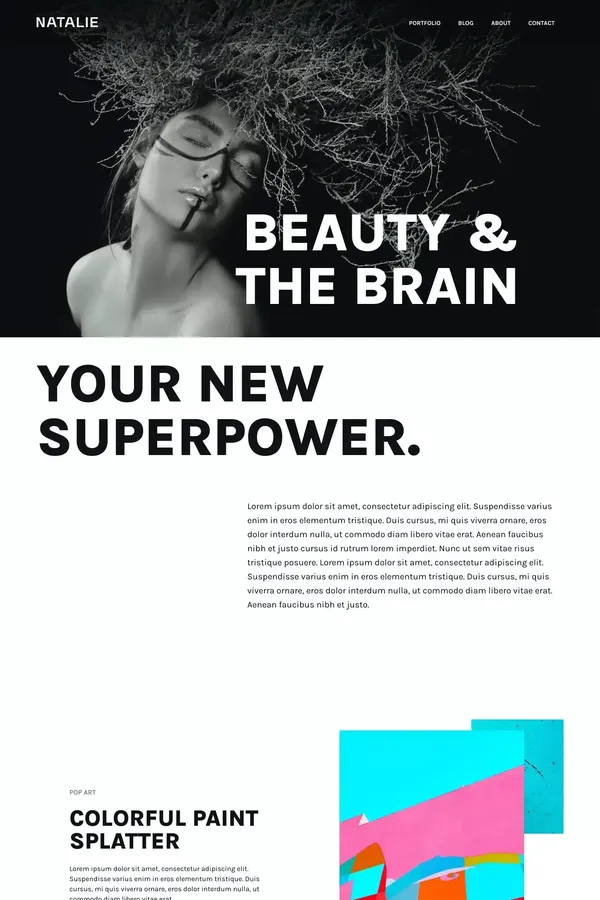 Natalie - Webflow HTML website template