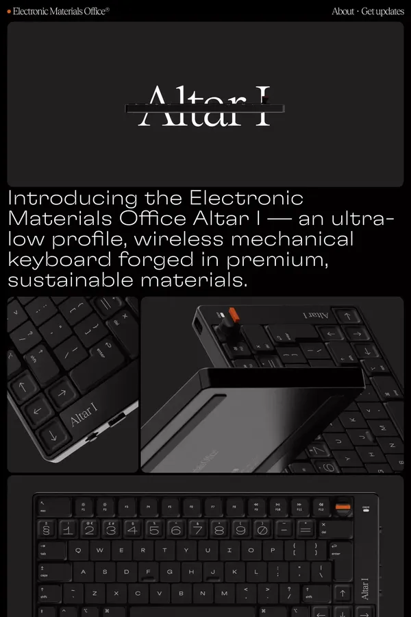 Electronic Materials Office® - Landing design inspiration