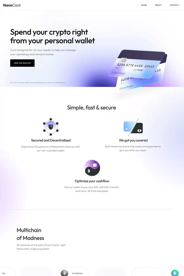 Template #1 - Landing design inspiration