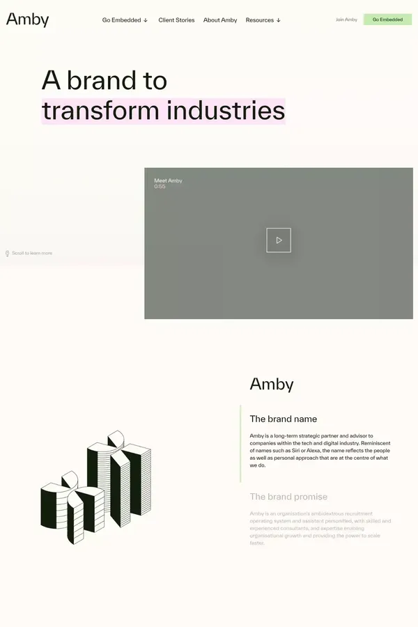 Meet Amby! - About Us  design inspiration