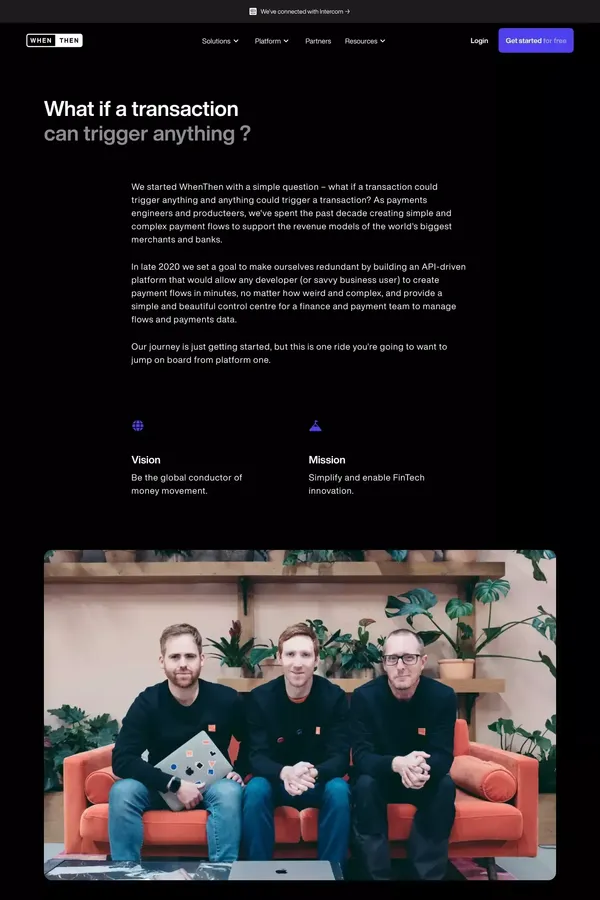 About WhenThen - About Us  design inspiration