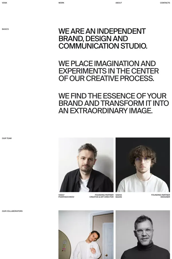 vosk design studio — about - About Us  design inspiration