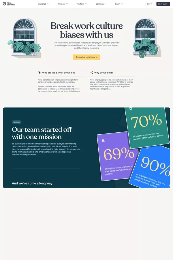 About Us - Nova Benefits - About Us  design inspiration