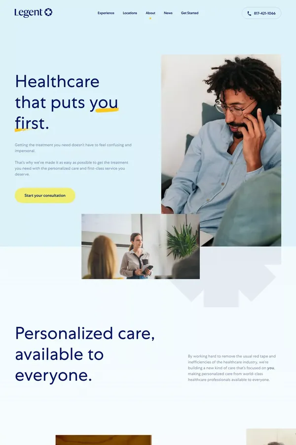 About Us | Legent Health - About Us  design inspiration