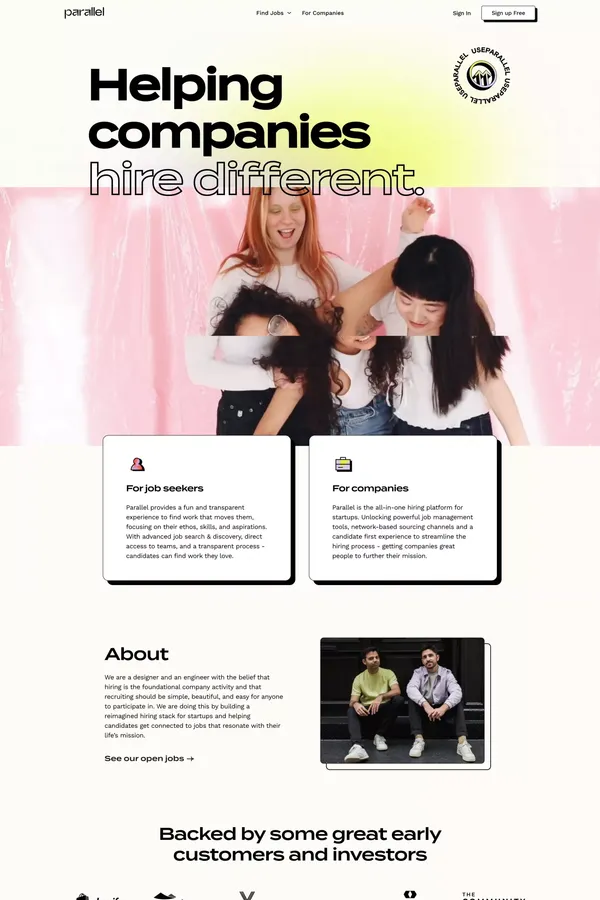 Parallel | About Us - About Us  design inspiration