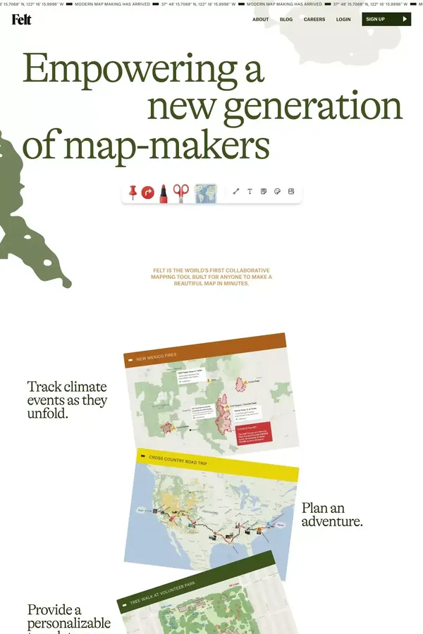 Felt – About - About Us  design inspiration
