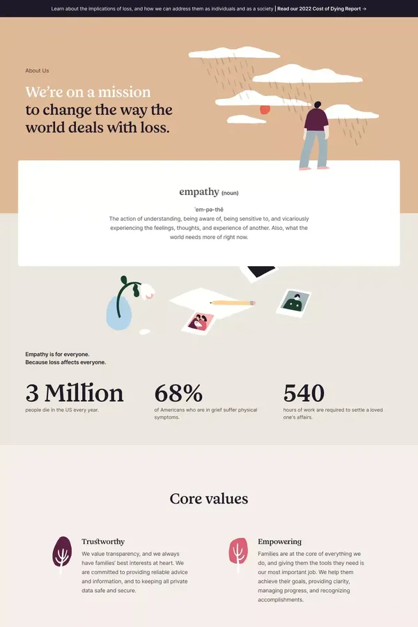 About Us | Empathy - About Us  design inspiration