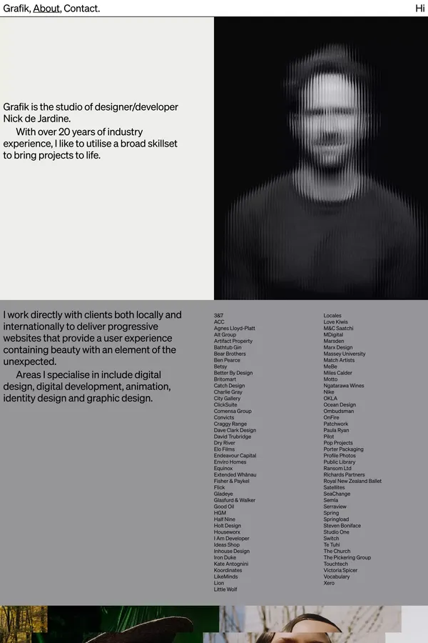 Grafik â About - About Us  design inspiration
