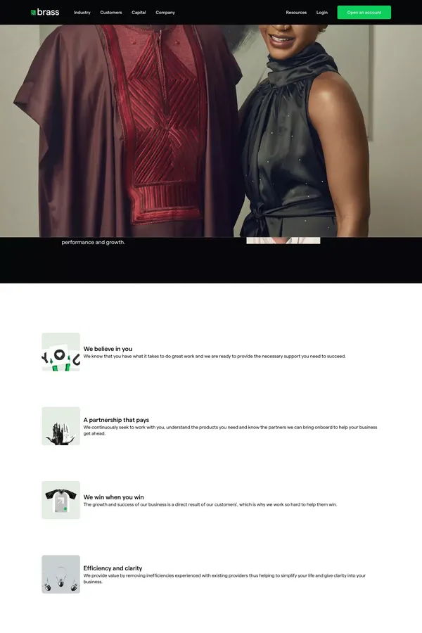 About us — Brass Business Banking - About Us  design inspiration