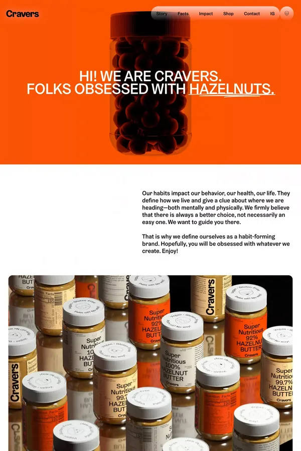 Story | Cravers Hazelnut Spread | Obessed with Hazelnuts - About Us  design inspiration