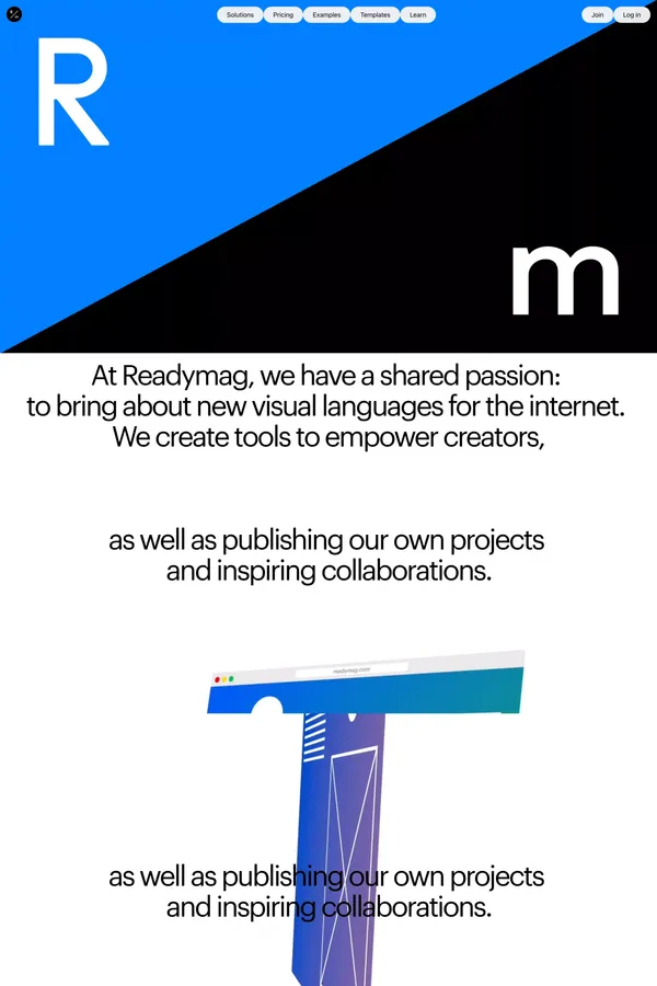 Readymag • About - About Us  design inspiration