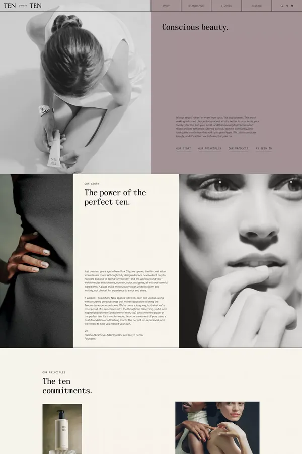Brand Story – Tenoverten - About Us  design inspiration