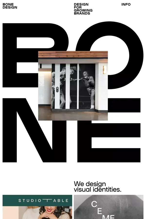 Bone – Design for Growing Brands - Portfolio design inspiration