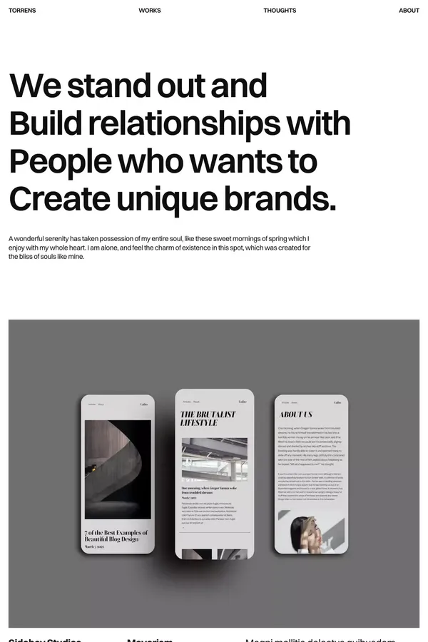 Torrens - Webflow HTML Website Template - Template design inspiration