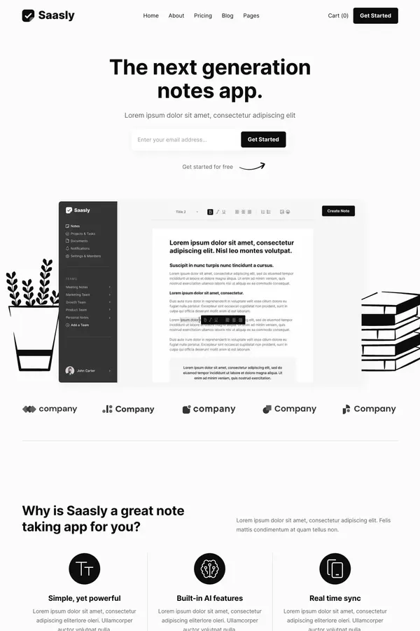 Saasly - Webflow Ecommerce Website Template - Template design inspiration