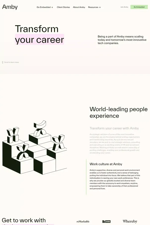 Join Amby - Career design inspiration