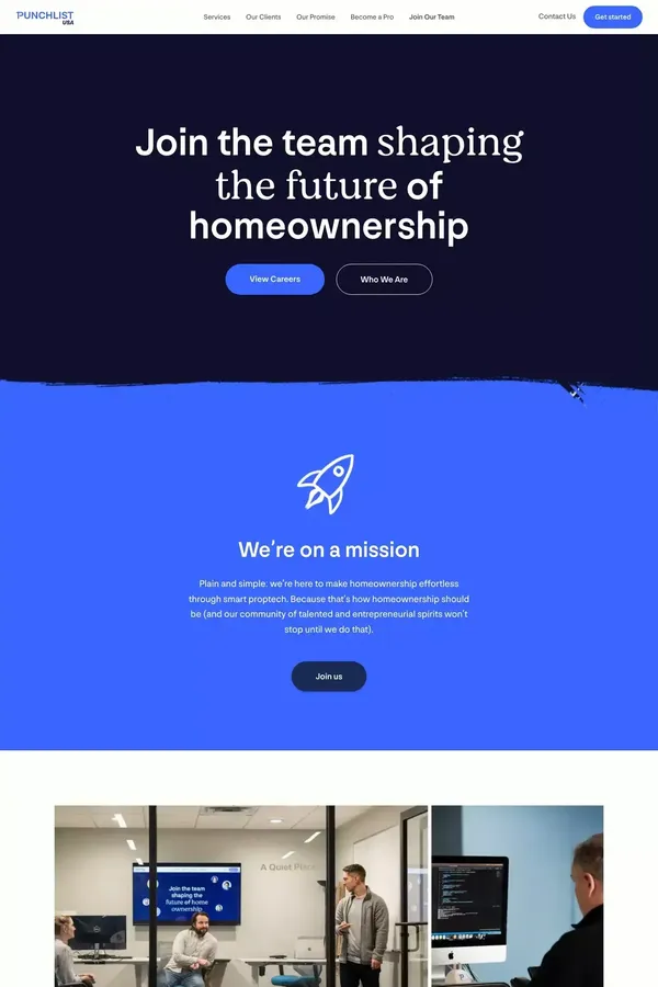 Careers - PunchListUSA - Career design inspiration