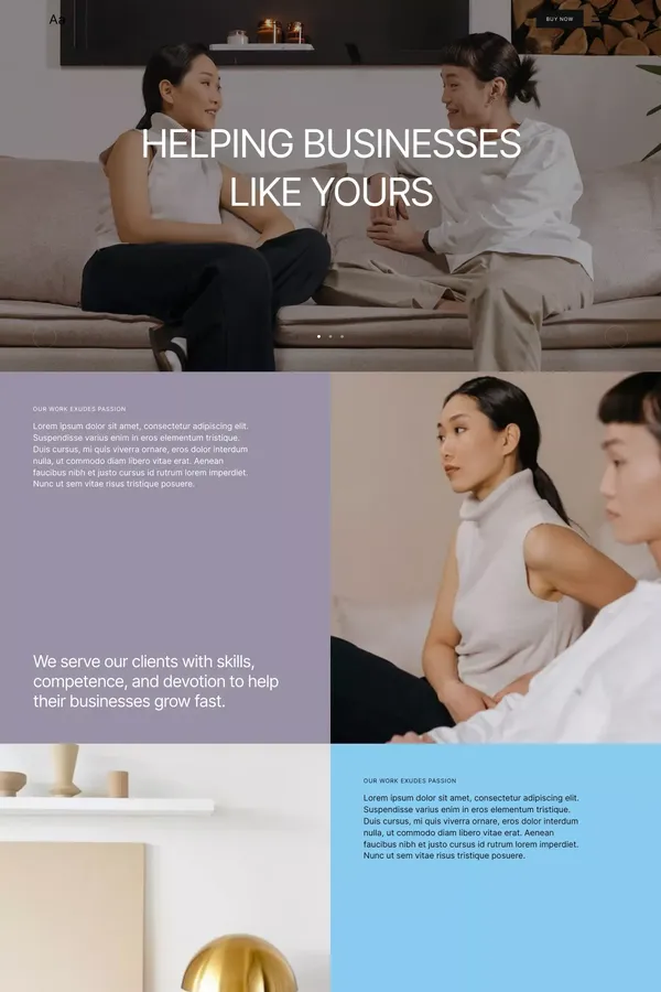 Aardvark - Small Business Website Template - Template design inspiration