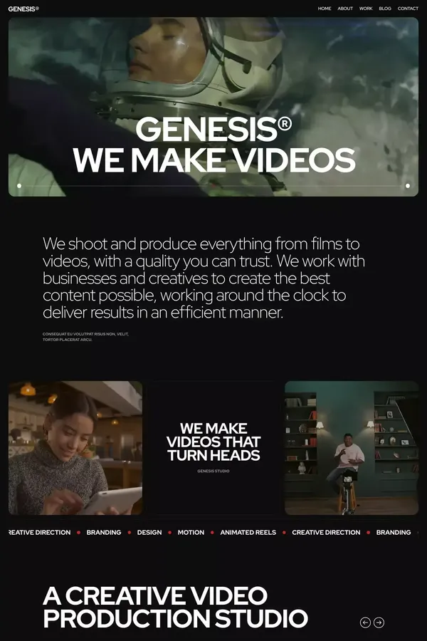 Genesis - Webflow HTML website template - Template design inspiration