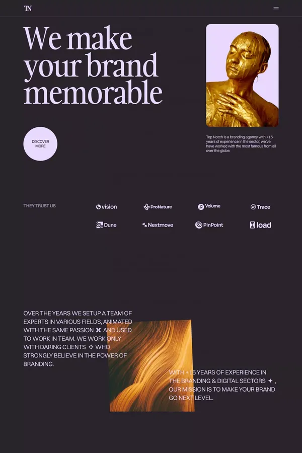 Top Notch - Webflow HTML website template - Template design inspiration