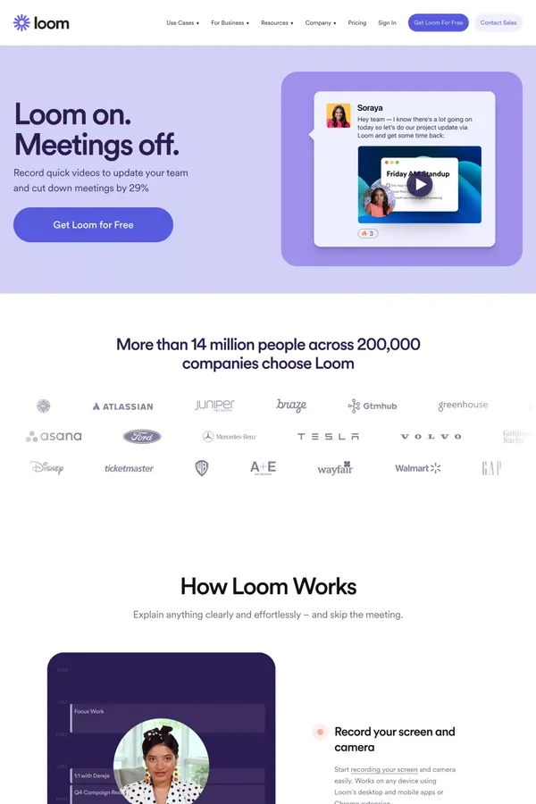About Us | Loom - Landing design inspiration