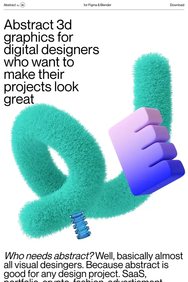 Abstract 3d graphics for digital designers - Other design inspiration