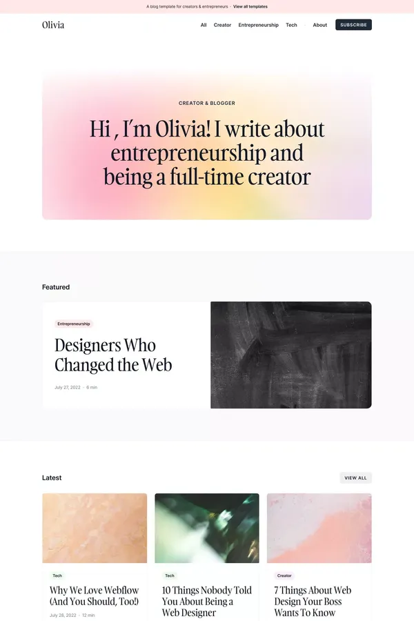 Compose · Webflow HTML website template - Template design inspiration