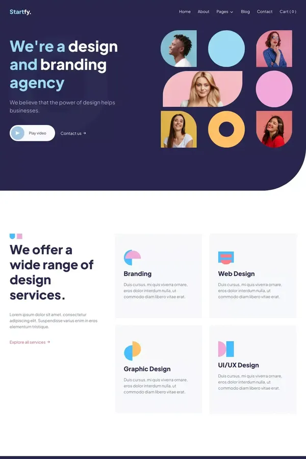 Startfy - Webflow Ecommerce Website Template