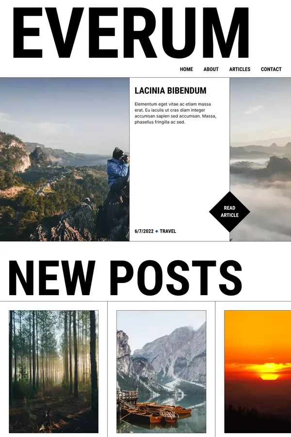 Everum - Webflow HTML website template - Template design inspiration