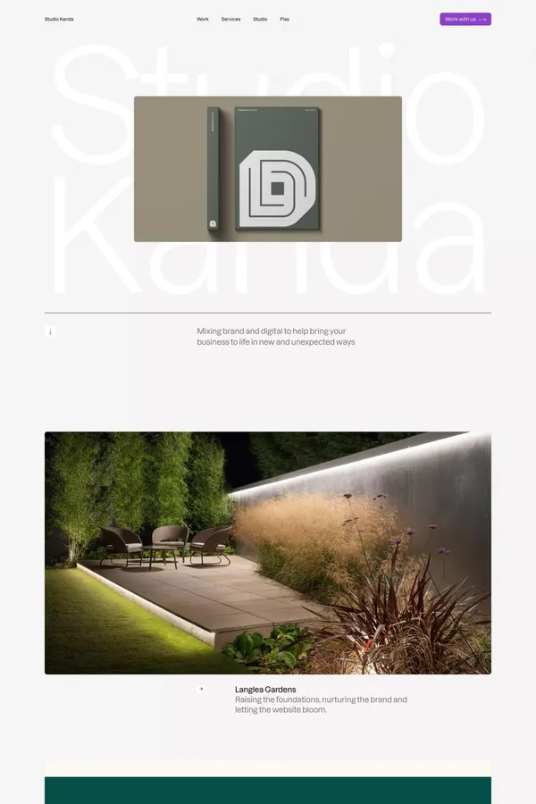 Studio Kanda - Portfolio design inspiration
