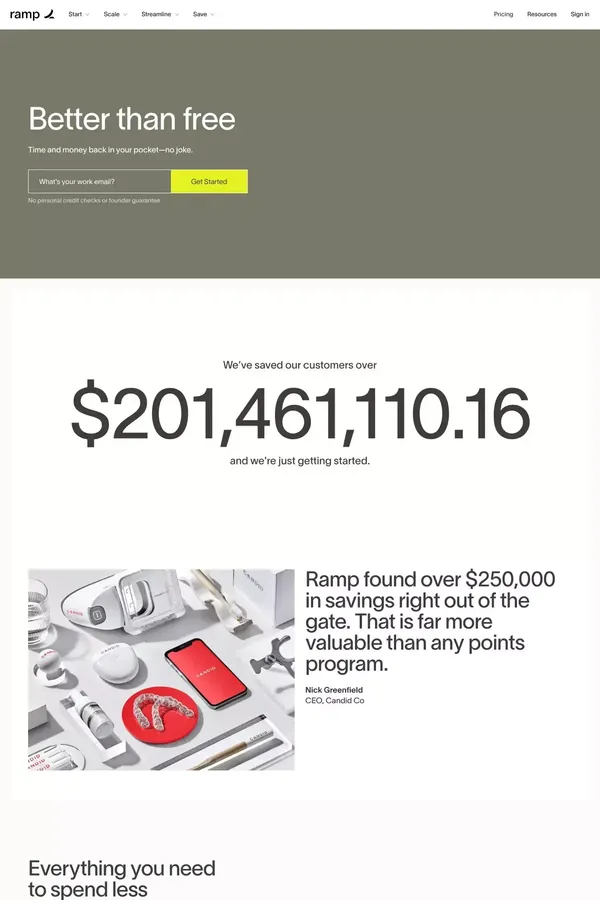 Ramp - Pricing - Pricing design inspiration