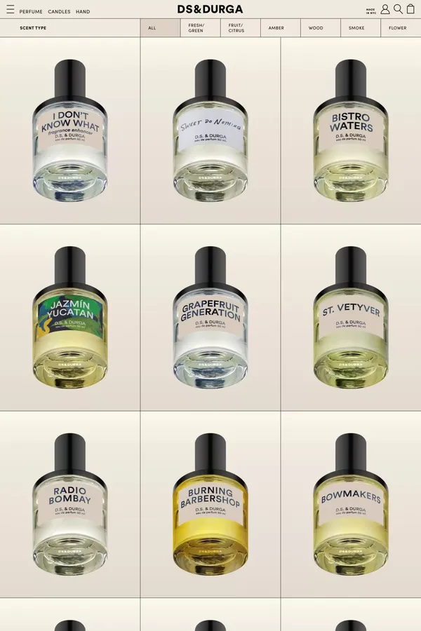Perfume - D.S. & DURGA - Product listing design inspiration