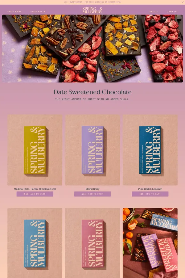 Bars – Spring & Mulberry - Product listing design inspiration