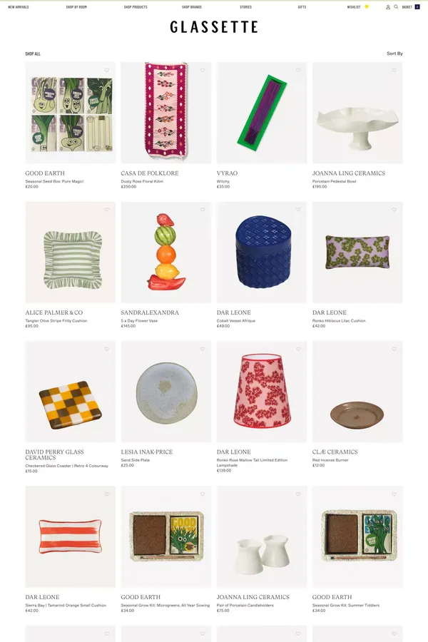 Shop All – Glassette - Product listing design inspiration