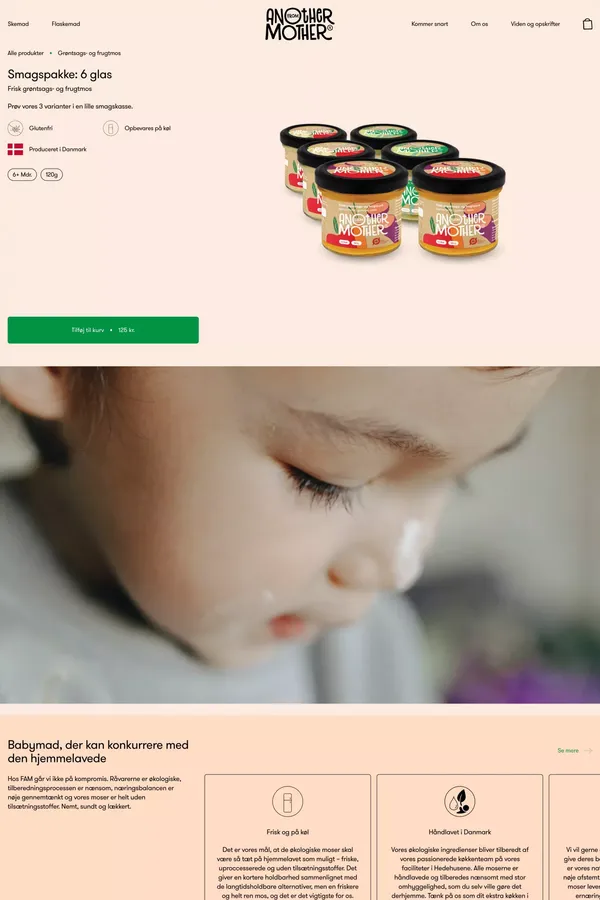 Lille smagskasse - Product page design inspiration