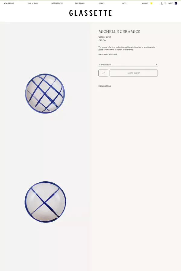 Cereal Bowl – Glassette - Product page design inspiration