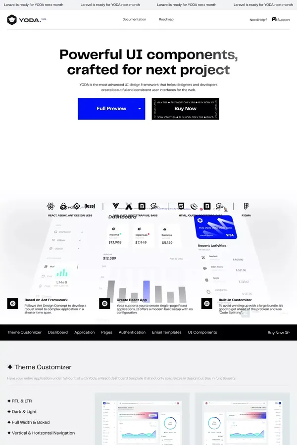 Yoda Admin Template